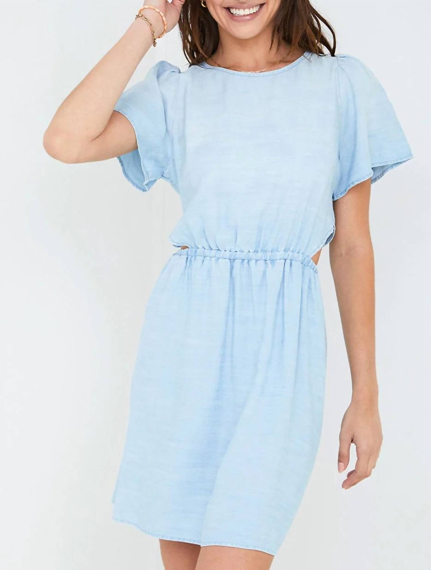 

Платье с короткими рукавами и вырезом в цвете Shoreline Ombre Wash Bella Dahl
