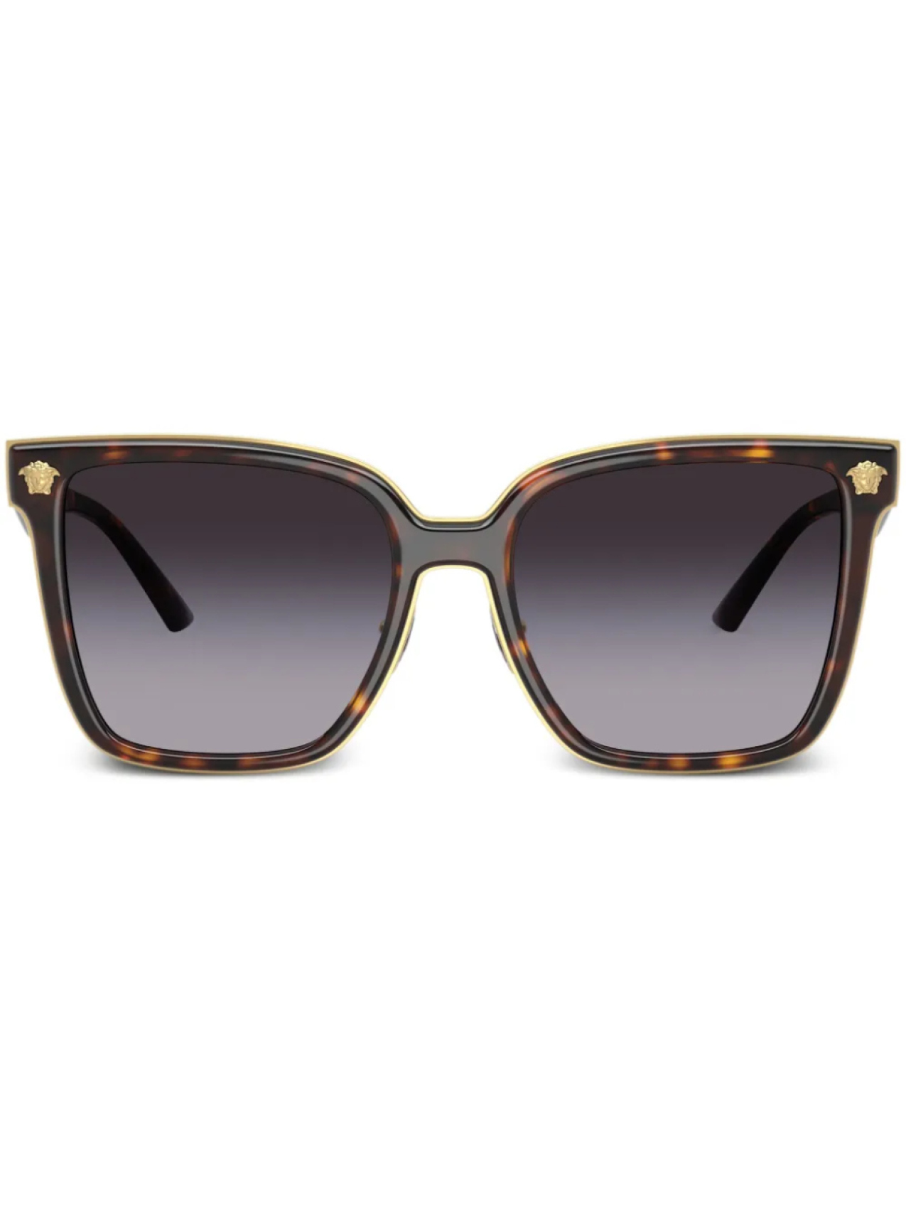 

Versace Eyewear солнцезащитные очки с декором Medusa, коричневый