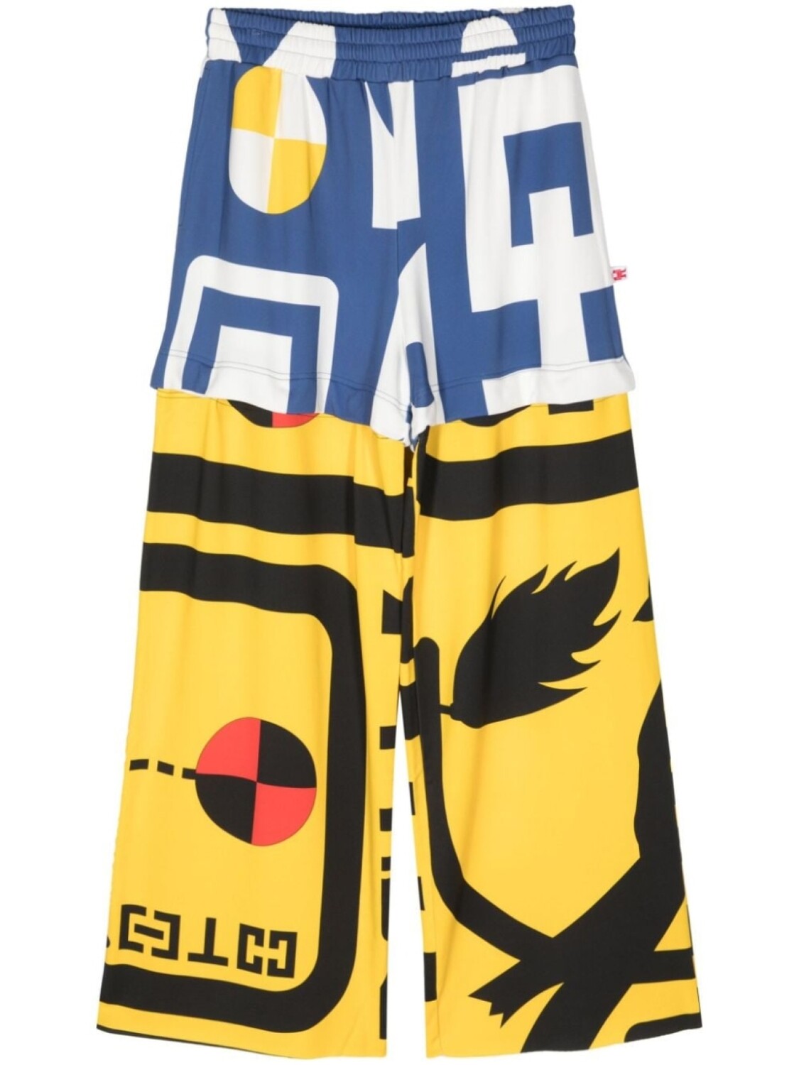 

Walter Van Beirendonck брюки Dawleetoo с графичным принтом, синий