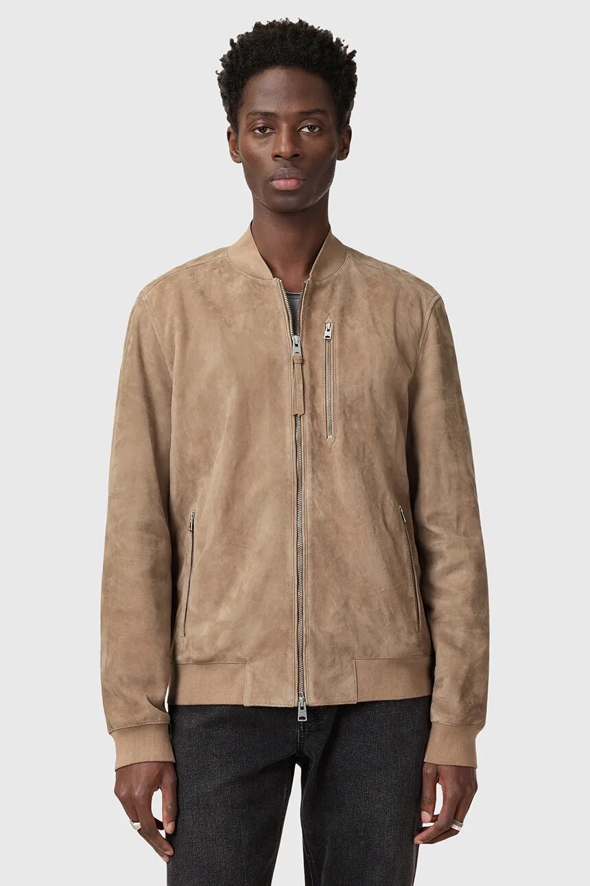 

Замшевая куртка AllSaints KEMBLE, бежевый
