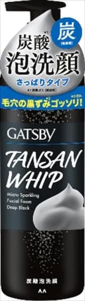 Гель для умывания — Gatsby Micro Sparkling Foam Face Wash Deep Black, Mandom, , , черный, 200 г