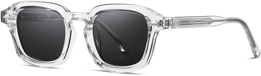 

Ретро-модные панк-винтажные солнцезащитные очки для женщин, классические винтажные солнцезащитные очки с защитой от УФ-излучения UV400 для использования на открытом воздухе SZVVBKK, Transparent Black