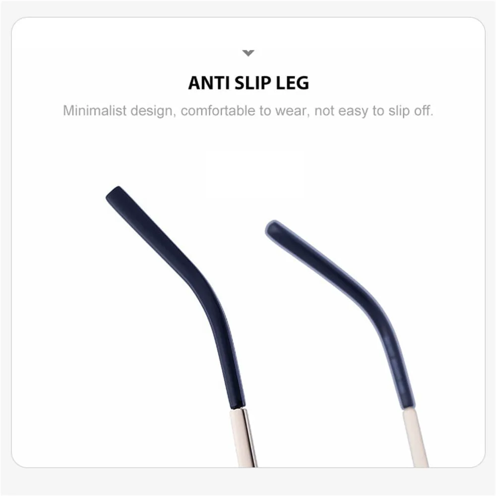 

Женские солнцезащитные очки без оправы в стиле ретро с градиентной металлической оправой, мужские солнцезащитные очки для вождения с защитой от солнца HDUBFY, 2