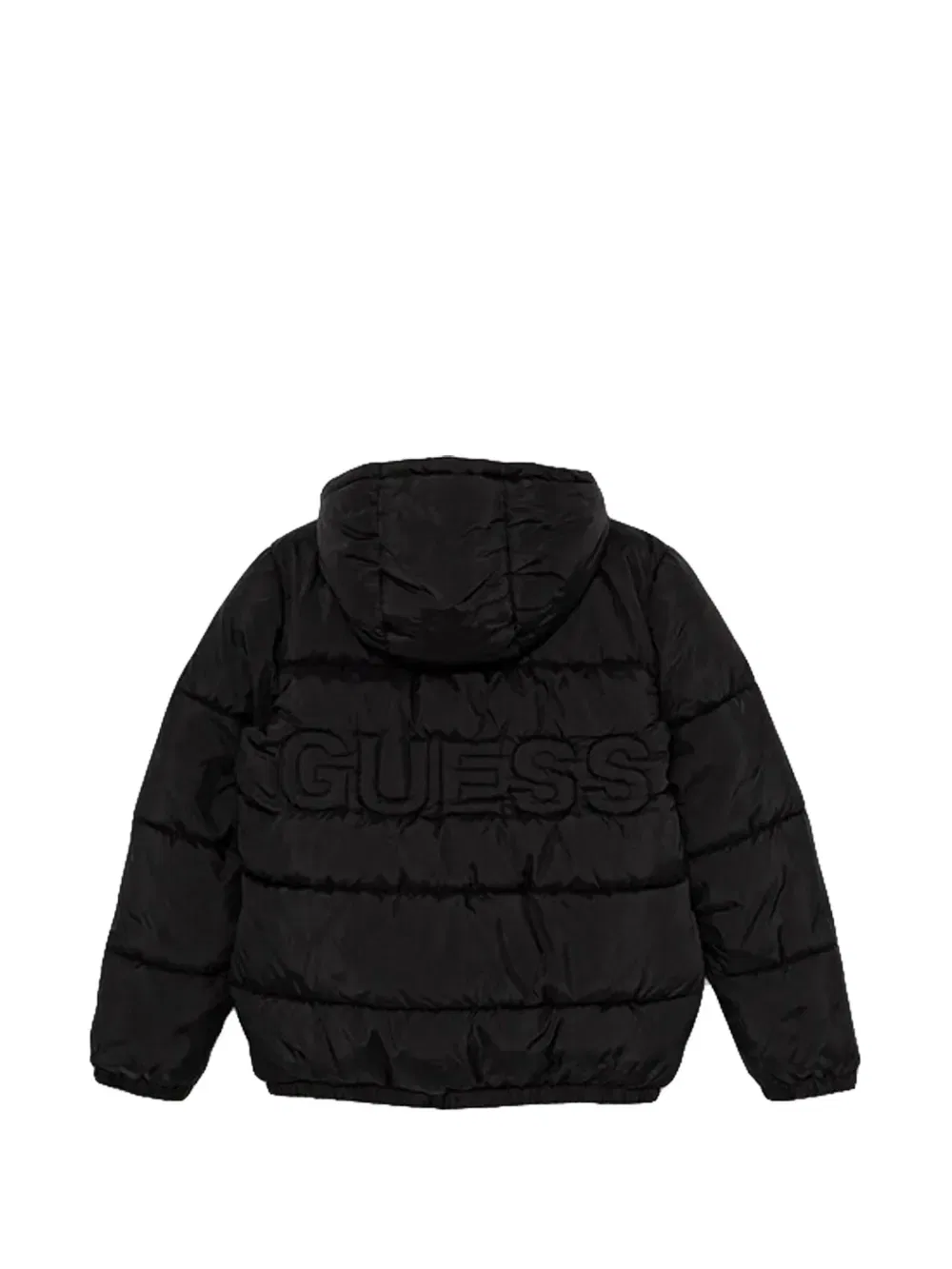 Стеганая куртка с капюшоном Guess Kids, черный — фото 2