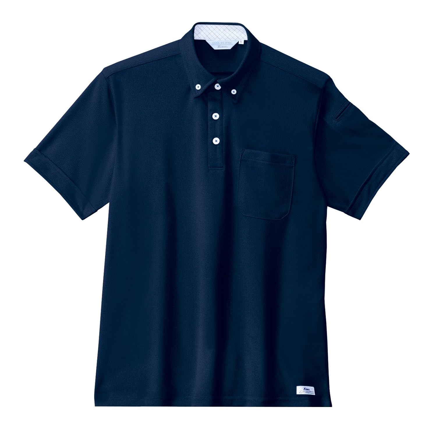 

Футболка-поло с коротким рукавом XEBEC 6180 10 с 4L, темно-синий
