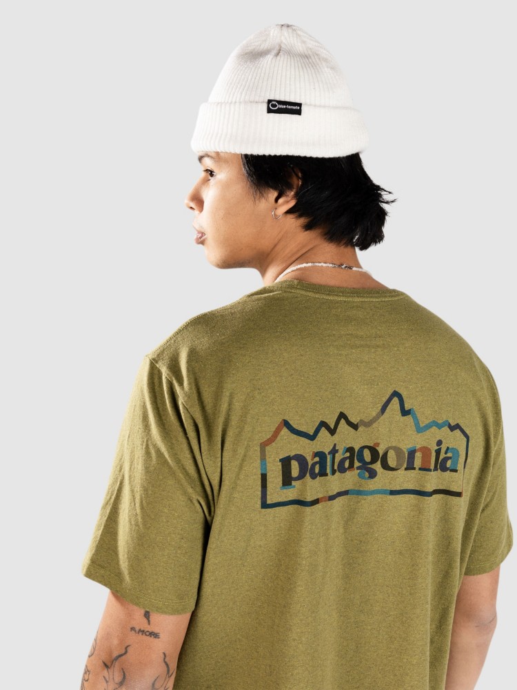 Футболка Patagonia Unity Fitz Responsibili T-Shirt, graze green — фото 4