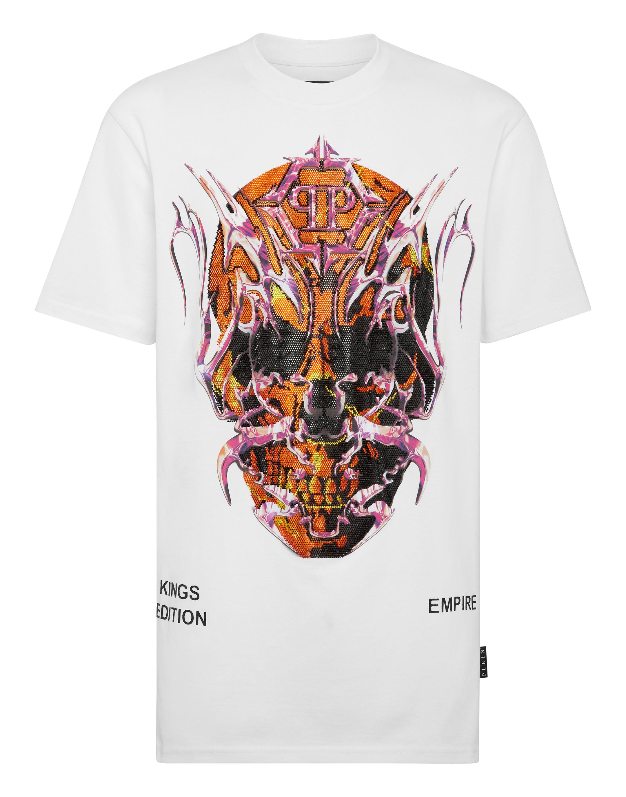 

Футболка с круглым вырезом SS Chrome PHILIPP PLEIN, белый