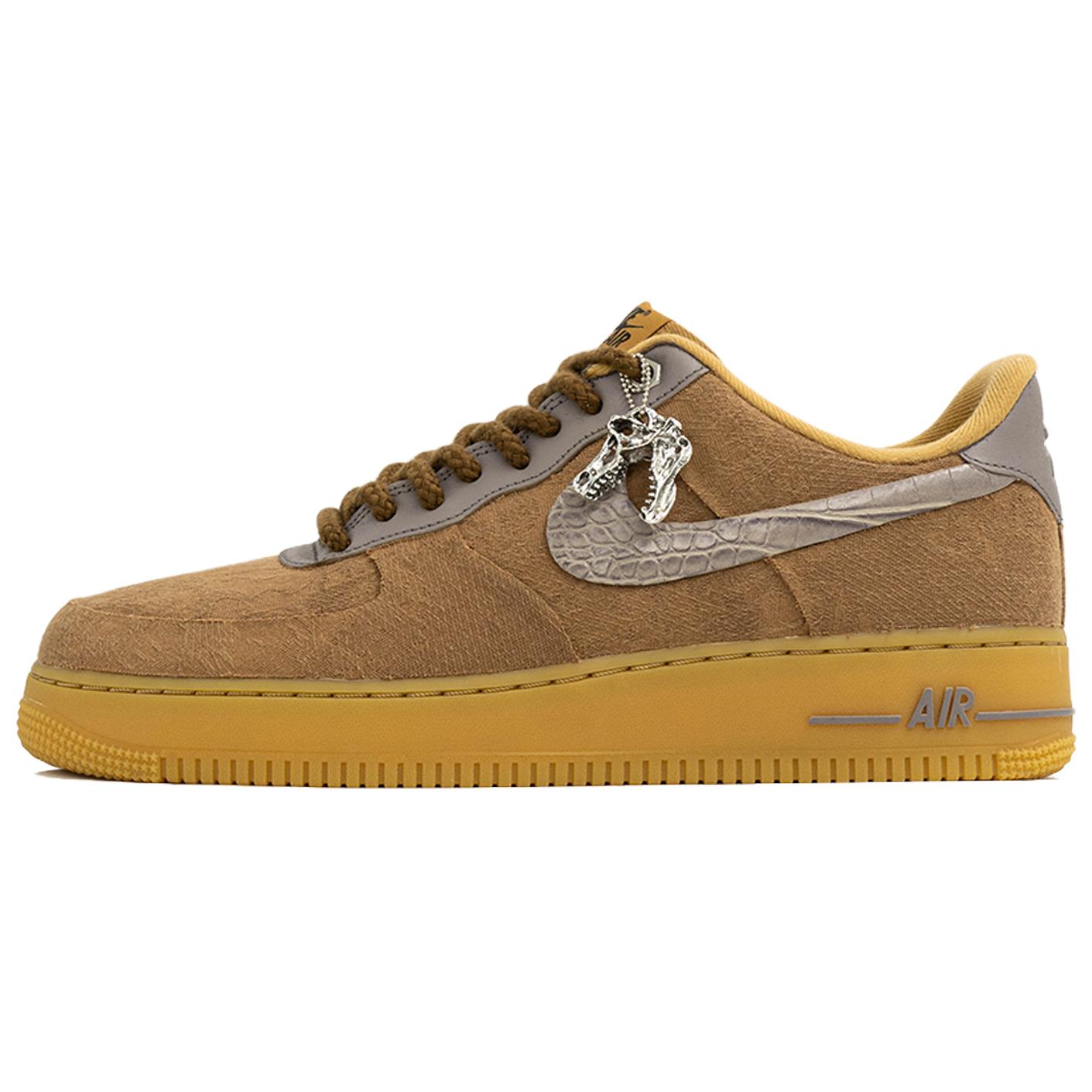 Кроссовки Air Force 1 Kaleidoscope, Hunt, Shopping Bag Skateboard Shoes Unisex Wheat Nike, wheat — фото 3