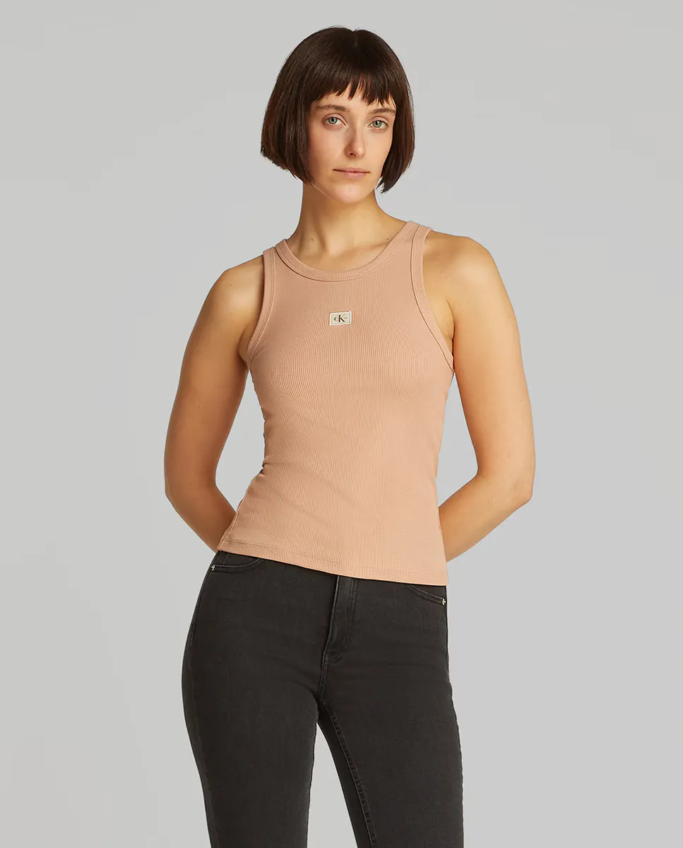 

Женская безрукавка в рубчик Calvin Klein Jeans, коричневый
