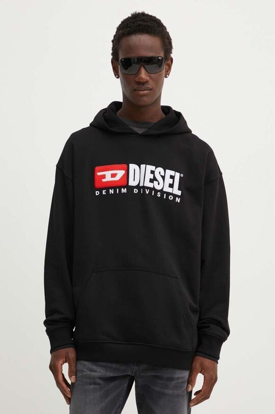 

S-BOXT-HOOD-DIV хлопковая толстовка Diesel, черный