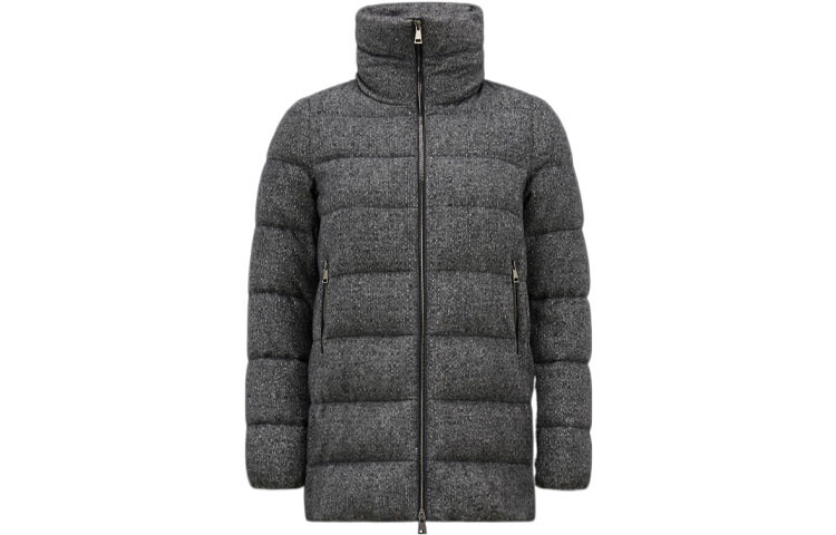 

Пуховик женский серый Moncler