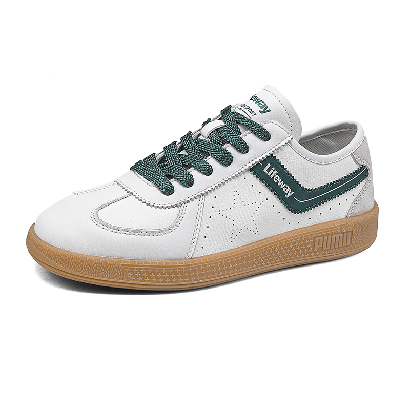 

LEXON Низкие повседневные мужские туфли бежево-зеленые, цвет Beige Green