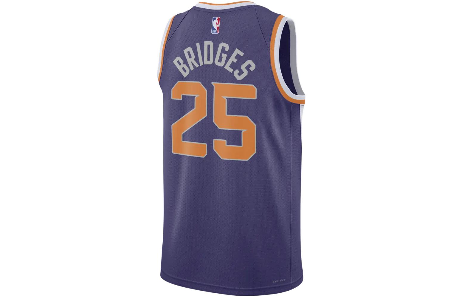 Баскетбольное джерси Nike Dri-FIT NBA Phoenix Suns Mikal Bridges Icon Edition 2022/23 Swingman Jersey — фото 2