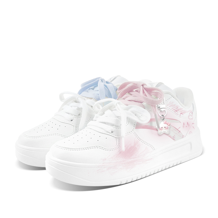 

Расслабленные нескользящие устойчивые к истиранию низкие кроссовки для скейтбординга unisex ANTA, синий/розовый