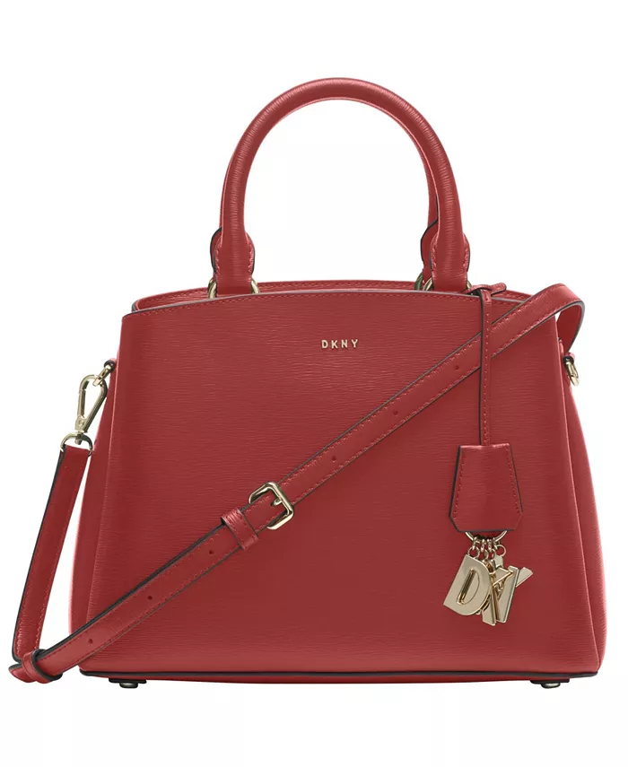 

Сумка Paige Medium Satchel With Convertible Strap DKNY, красный
