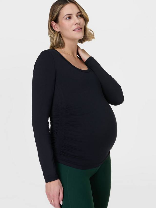 

Футболка для беременных с длинными рукавами на каждый день Sweaty Betty, Black