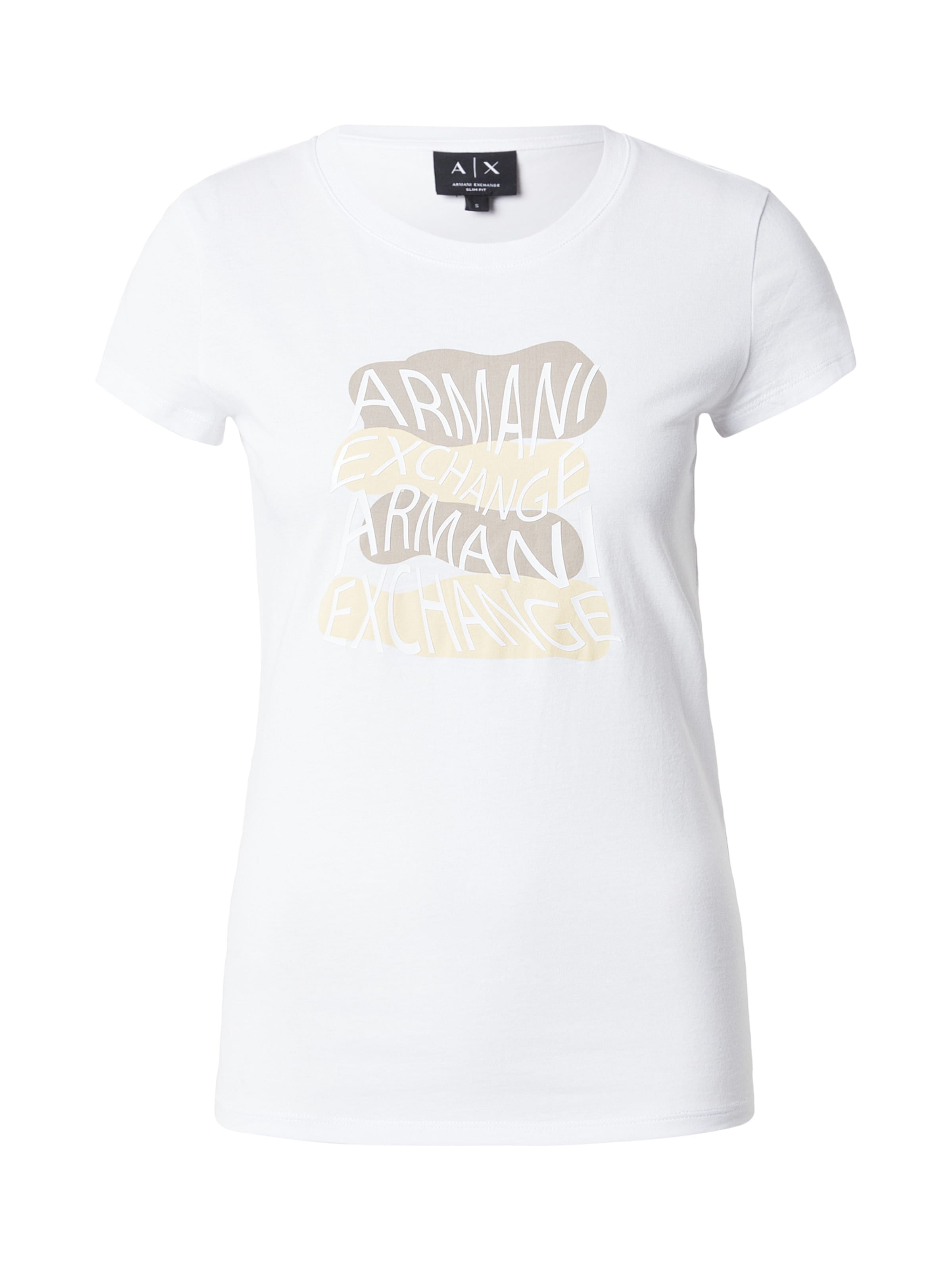 

ARMANI EXCHANGE Футболка в белом цвете