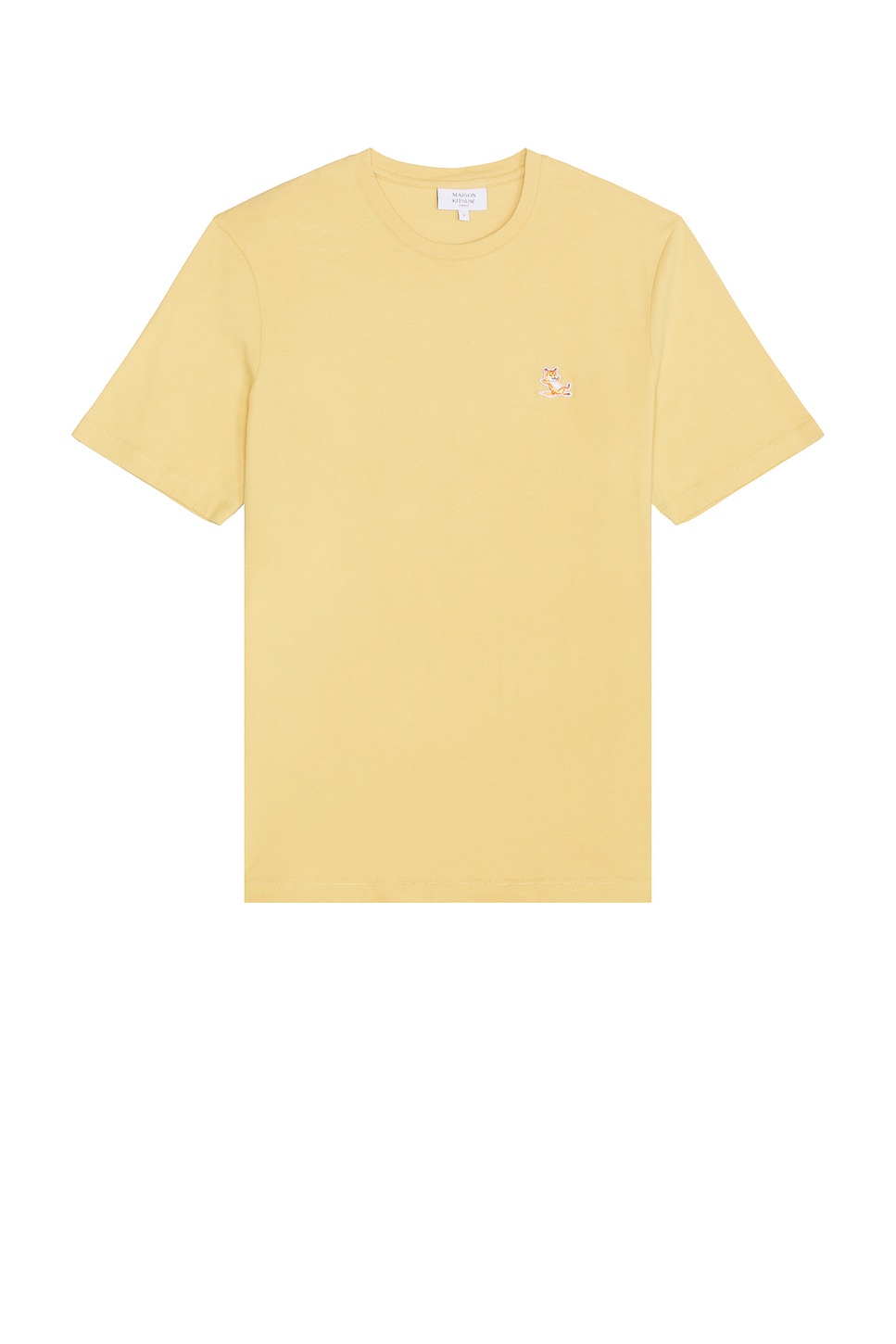 

Футболка регулярного кроя с нашивкой "Спокойная лиса" Maison Kitsune, goldie