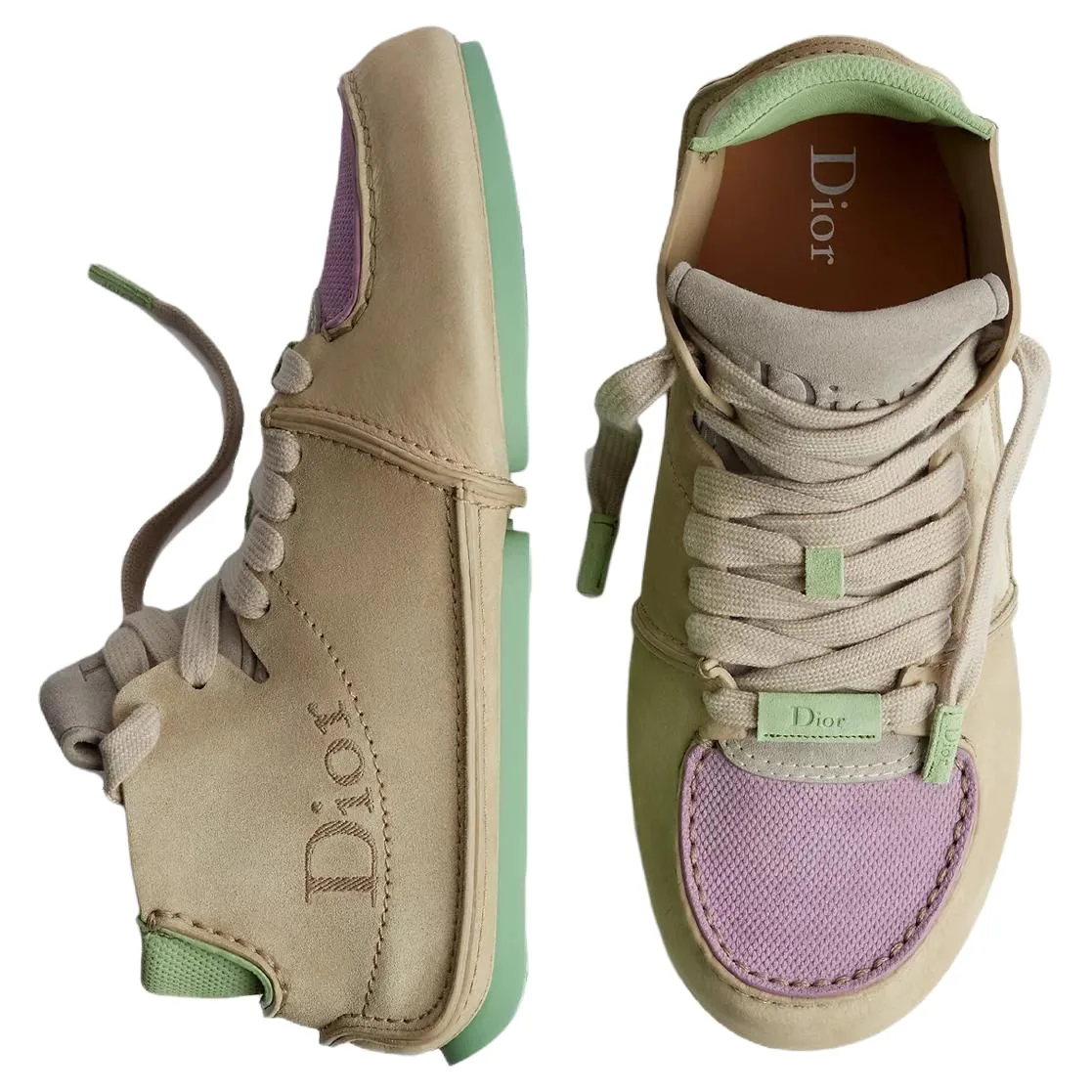 DIOR Ботинки Roadie Ankle Boots мужские бежевые — фото 4