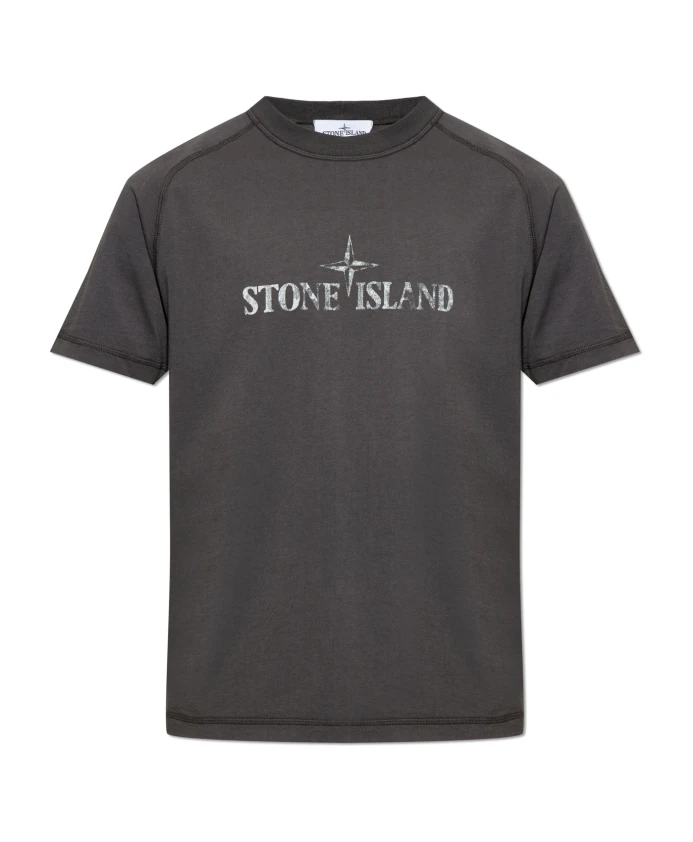 

Футболка с логотипом Stone Island, серый