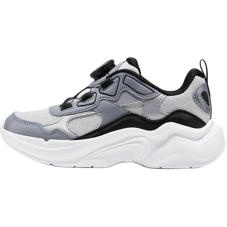 

Skechers Kids Воздухоохлаждаемые устойчивые к истиранию низкие детские повседневные кроссовки silver white black kids