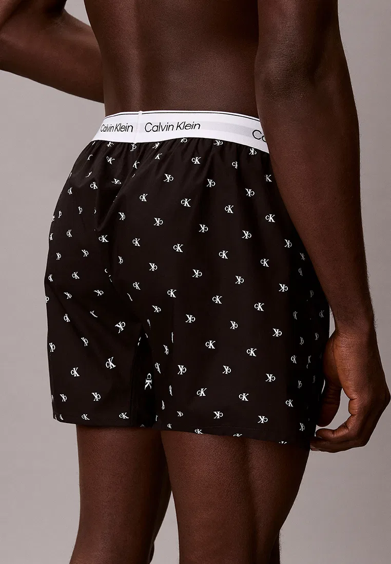 Трусы боксеры, хлопок, Calvin Klein, черный — фото 4