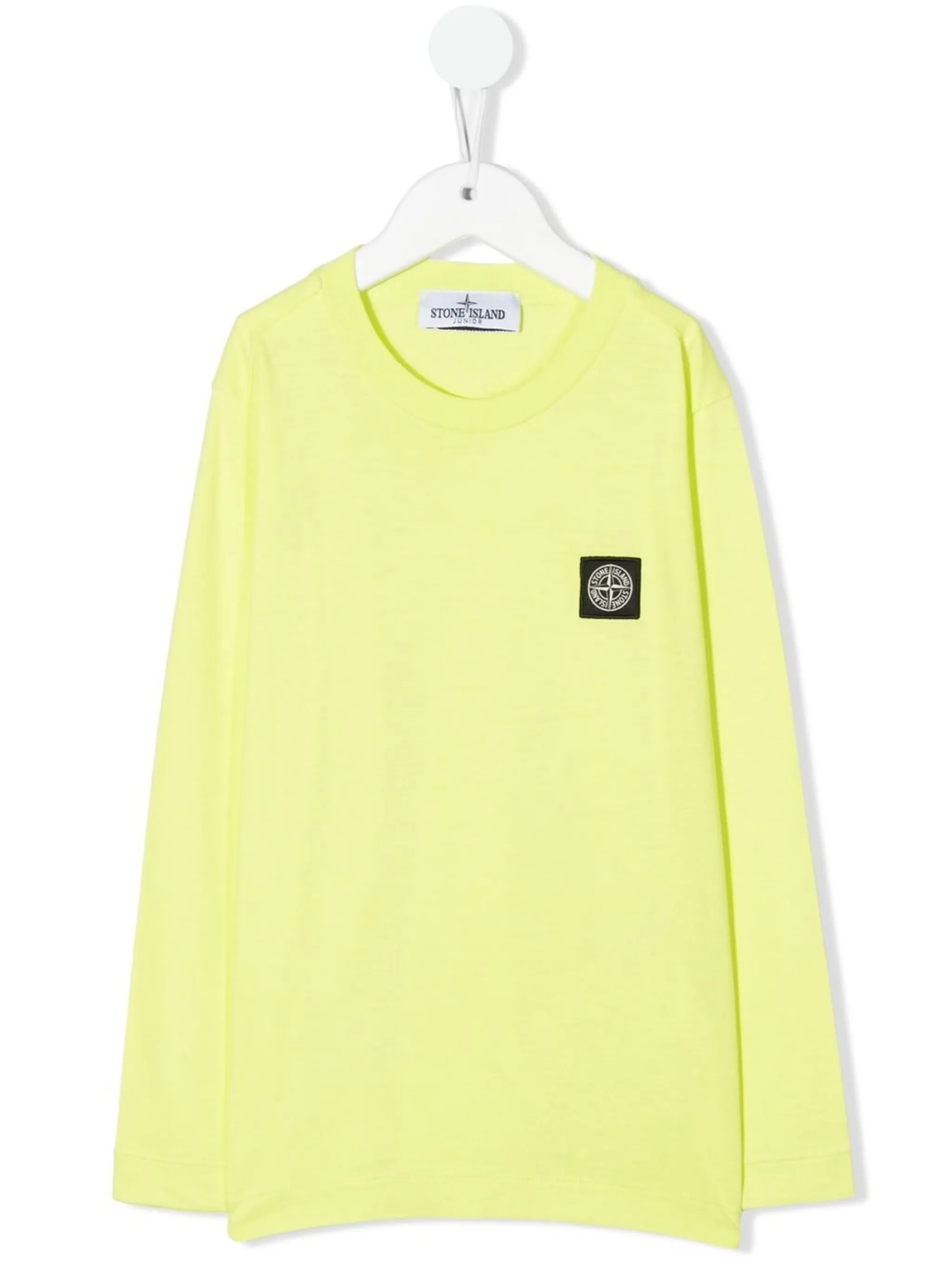 

Футболка с нашивкой-логотипом Stone Island Junior, зеленый