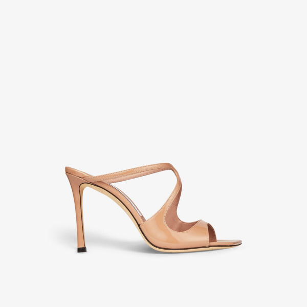 

Лакированные босоножки на каблуке Anise 95 Jimmy Choo, розовый