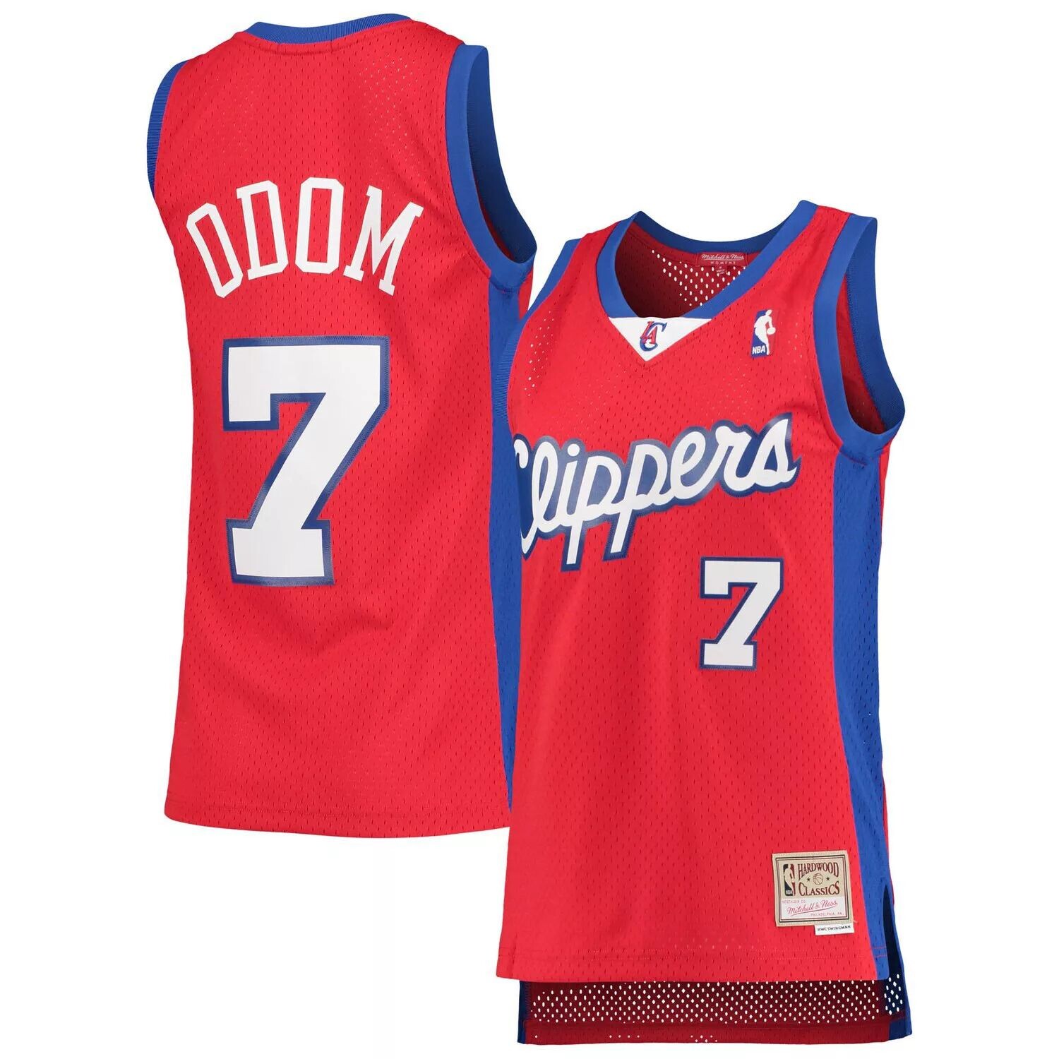 

Женская майка Mitchell & Ness Lamar Odom Red LA Clippers 2000-01 Hardwood Classics Swingman