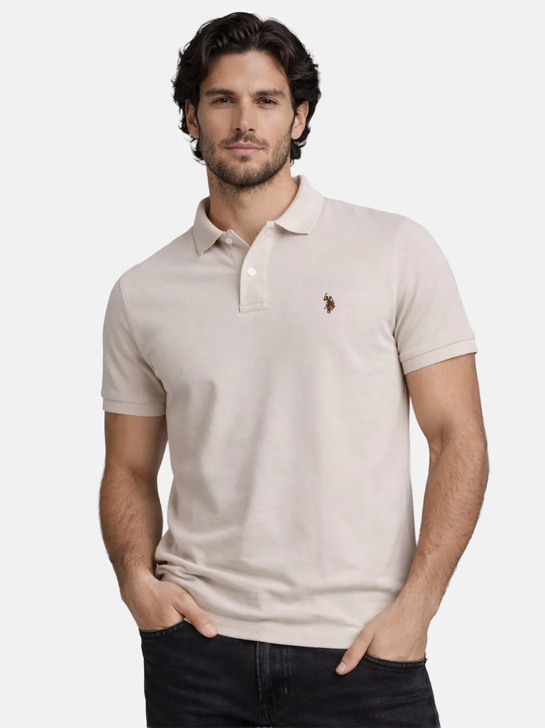 Рубашка U.S. Polo Assn., Sand — фото 3