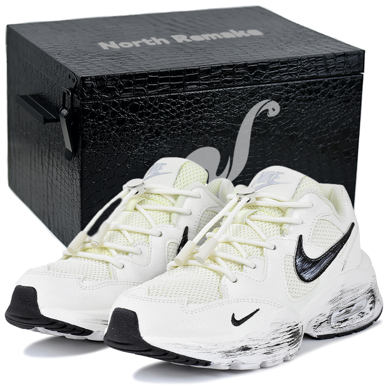

Nike Кроссовки для бега мужские Air Max Fusion износостойкие и легкие низкие черно-белые черно-белые подарочная упаковка, цвет Black White-Gift Box 1