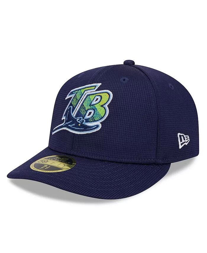 

Мужская темно-синяя бейсболка Tampa Bay Rays 2024 Batting Practice Low Profile 59FIFTY Fitted Hat New Era