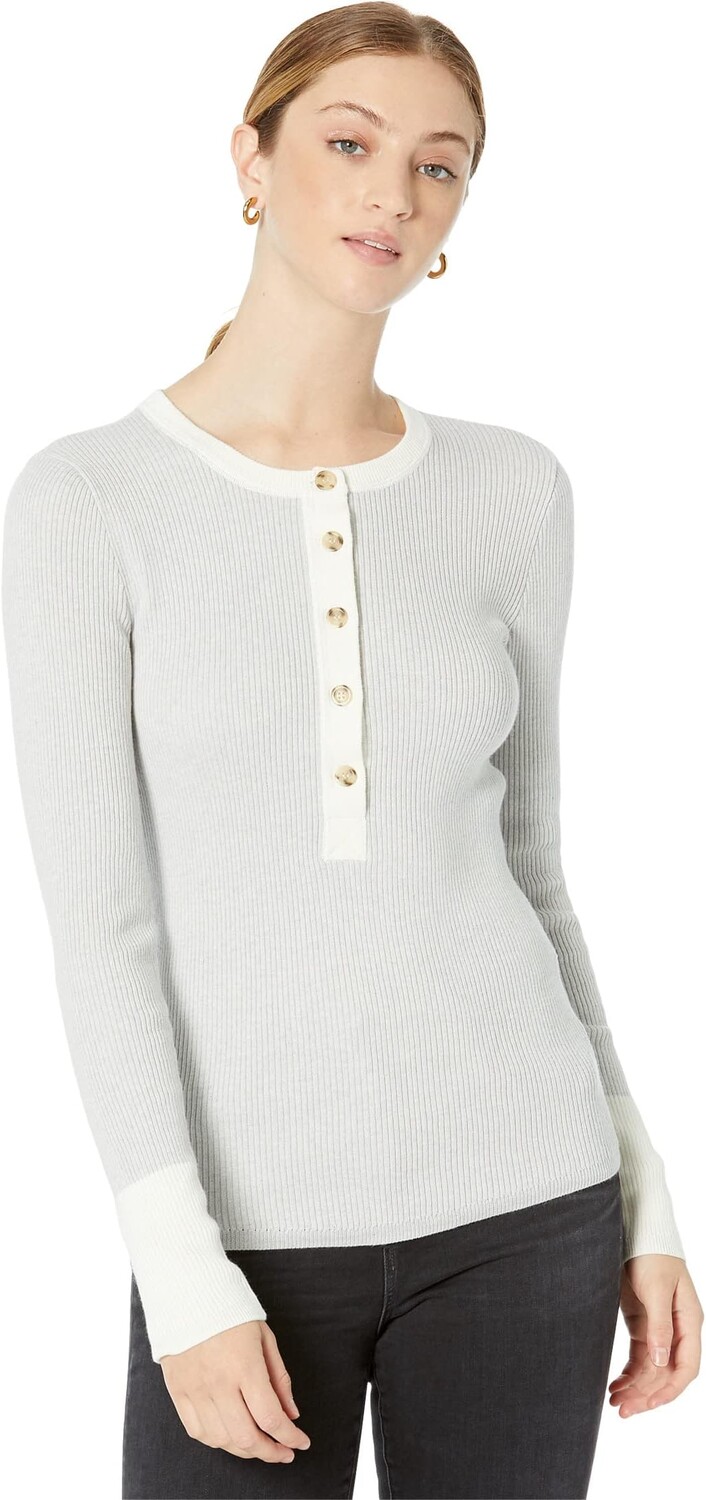 

Свитер Mikki Henley Faherty, цвет Neutral Color-Block