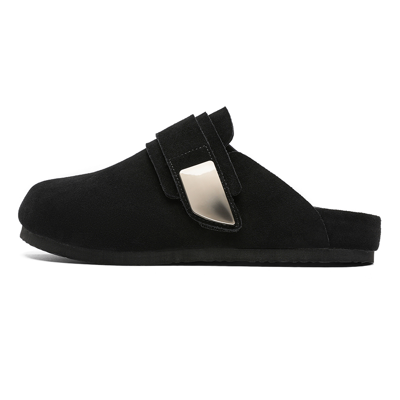 

PAVEA Мужские противоскользящие тапочки с закрытым носком, устойчивые к запахам и истиранию, черные, цвет Black