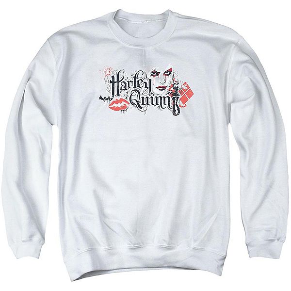 

Толстовка с круглым вырезом для взрослых с изображением губ Бэтмена из Arkham Knight Licensed Character