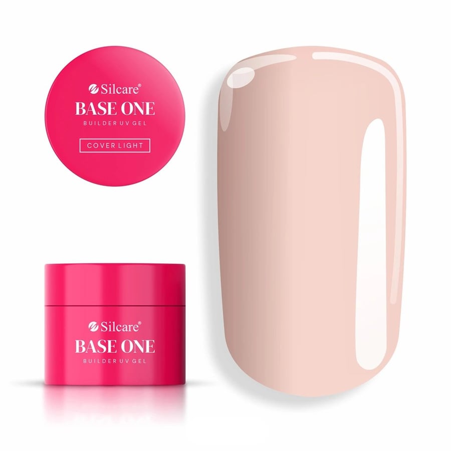 

Gel Base One Cover Light 15g Самовыравнивающийся гель для наращивания ногтей Silcare