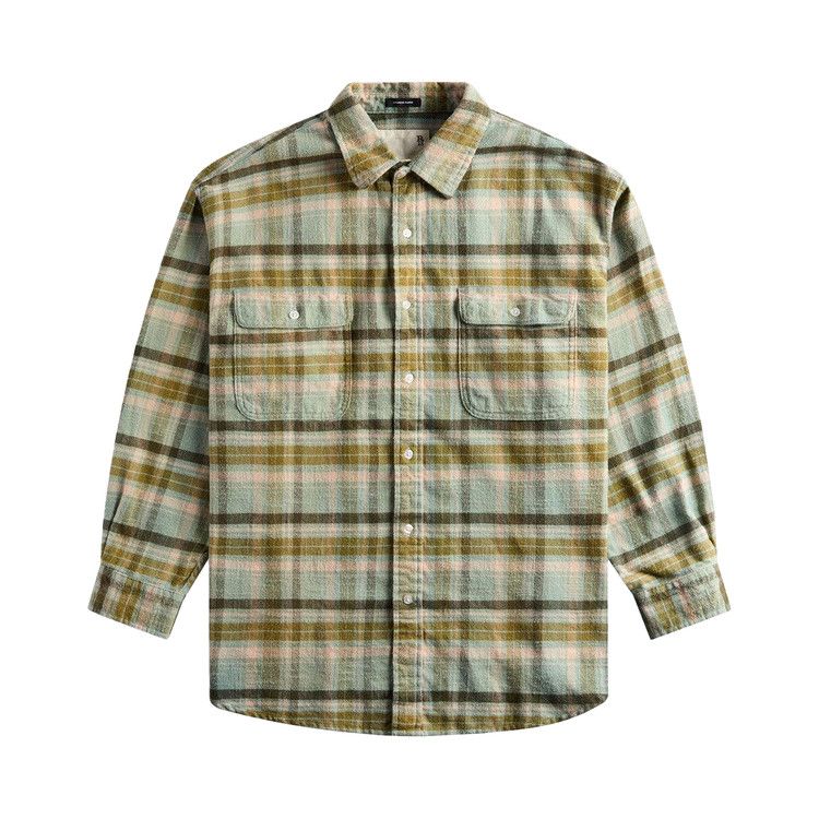 

Рубашка R13 Boyfriend Shirt, Turquoise Plaid