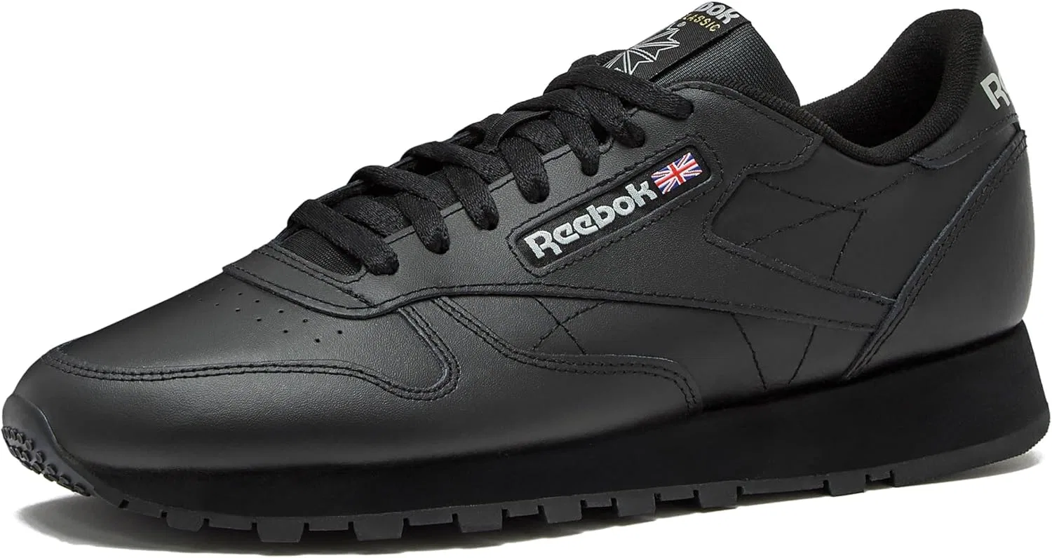 Кроссовки Reebok Unisex Klassiek Leer, Core Black Core Black Pure Grey5