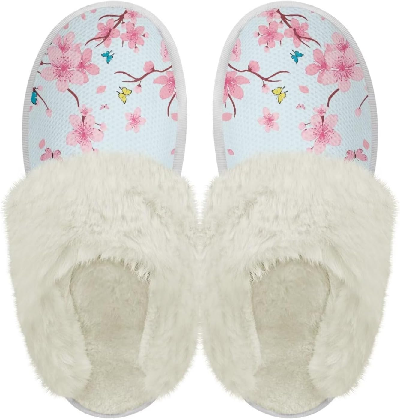 

Тапочки chaqlin из фланели с меховой отделкой для дома и спальни, мягкие плюшевые тапочки для женщин и мужчин, с толстой подошвой, водонепроницаемые, зимние, теплые, для улицы и дома, синий/желтый/вишневый