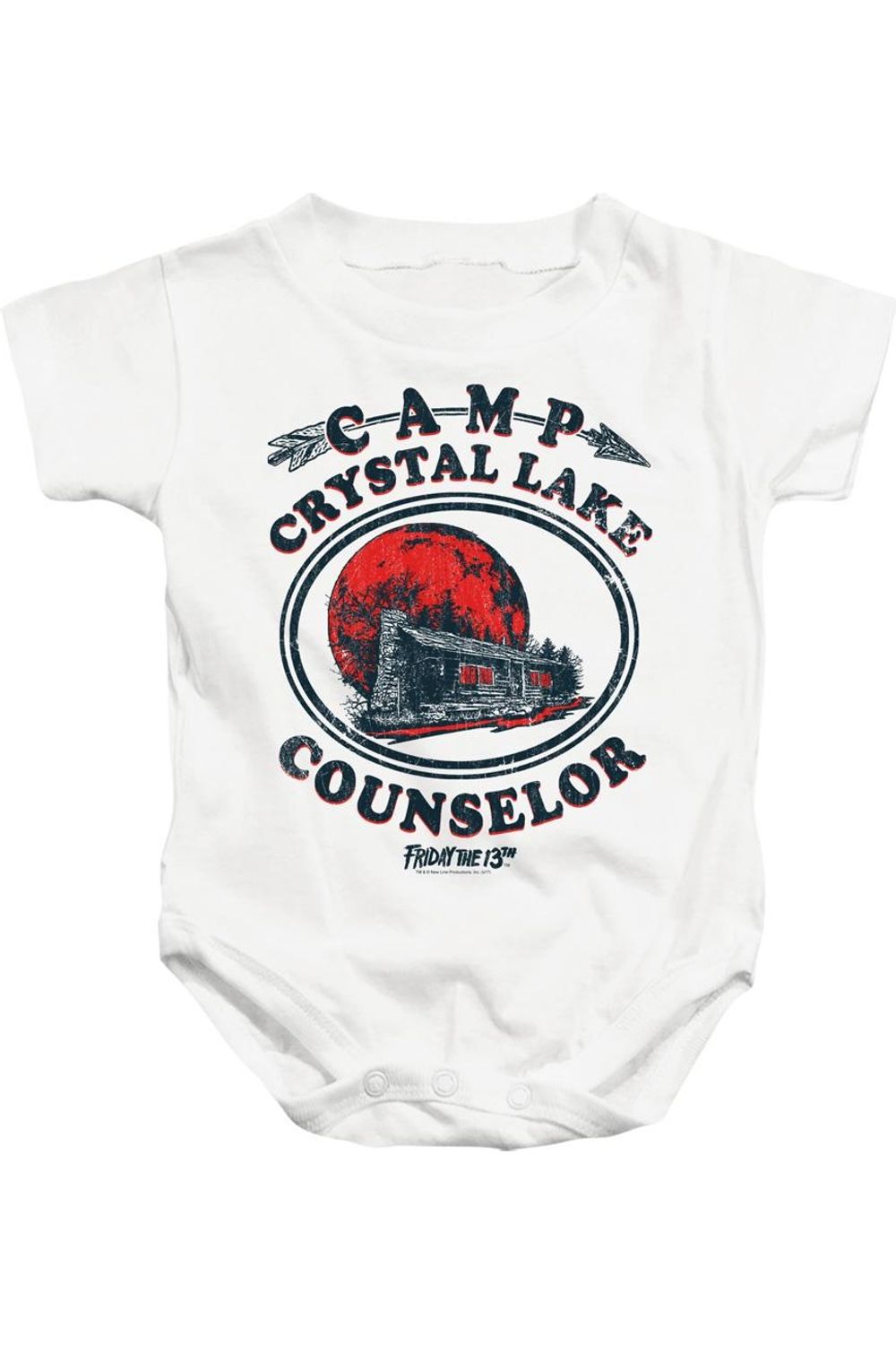 

Детский комбинезончик вожатого из фильма «Пятница, 13-е» Gildan, белый