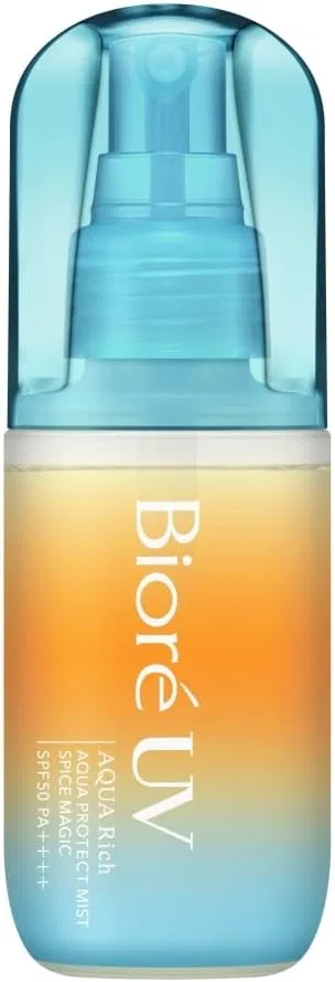 Солнцезащитный спрей Biore UV Instant Mist SPF50 PA++++ 60 мл, голубой — фото 2