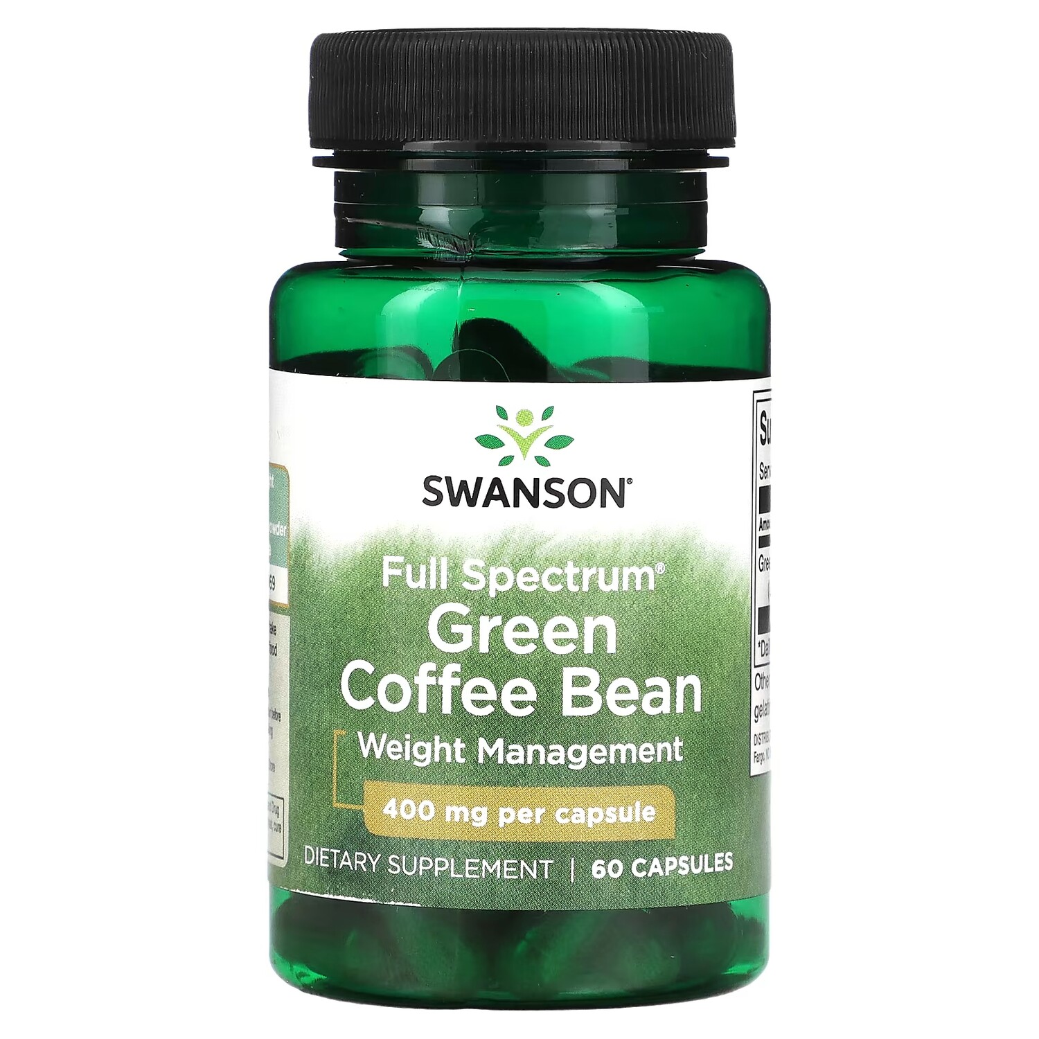 

Зеленый кофе Swanson в зернах, 60 капсул