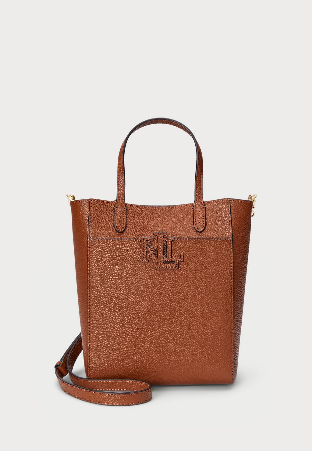 

Сумка PEBBLED LEATHER SMALL CAMERYN TOTE BAG Lauren Ralph Lauren, коричневый