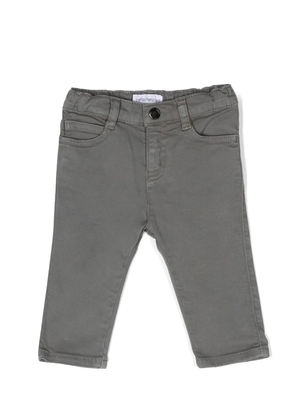 

Прямые брюки чинос Emporio Armani Kids, серый