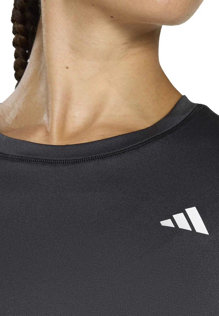 Футболка с круглым вырезом, базовый крой, Workout Essentials Adidas, черный — фото 3