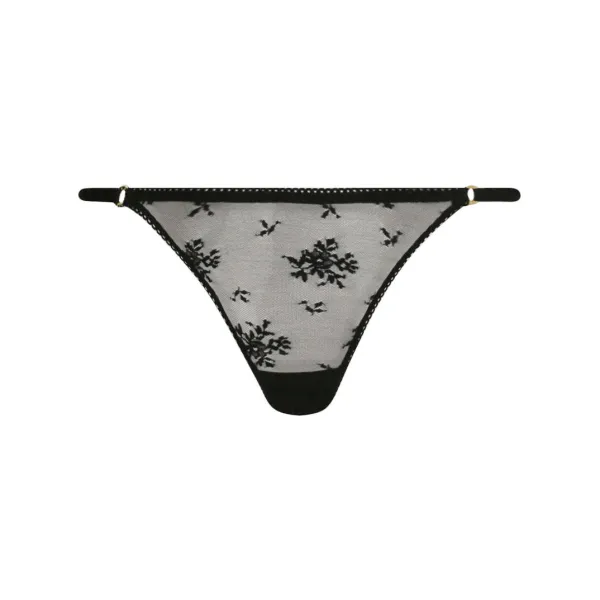 

Кружевные стринги Stella Mccartney, черный