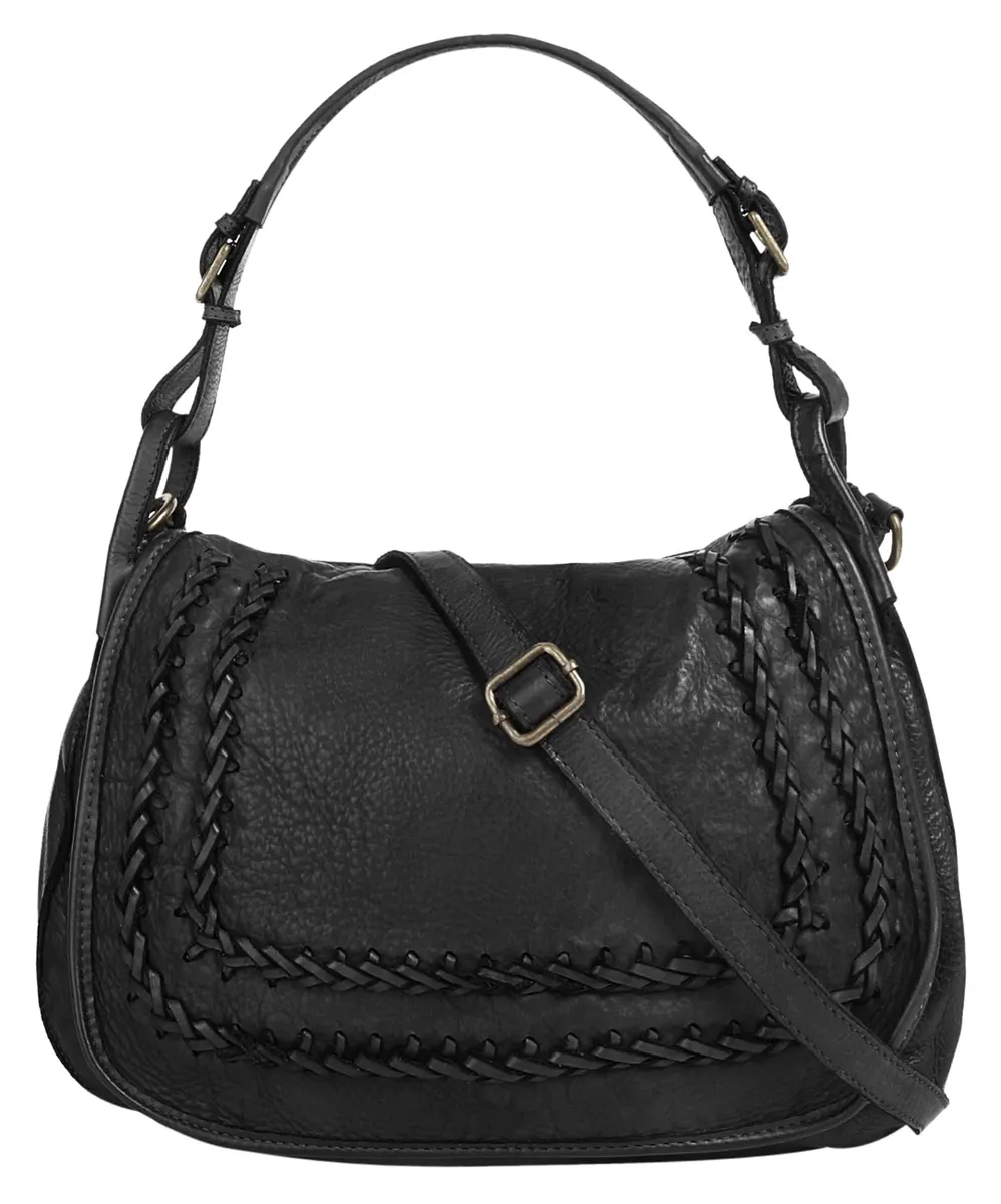 

Сумка через плечо Samantha Look, натуральная кожа, производство Италия, черный