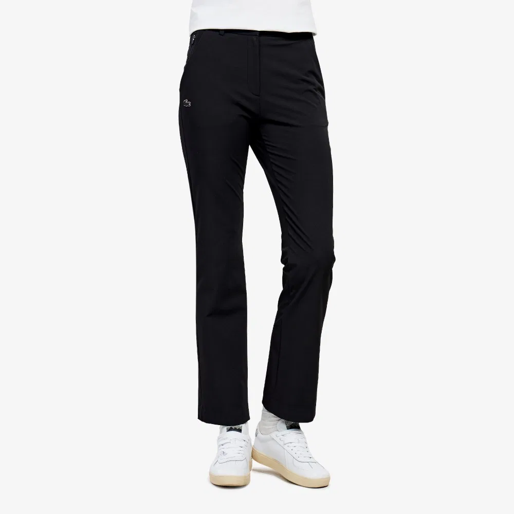 Брюки женские Lacoste бутлеги, классические, черные — фото 2