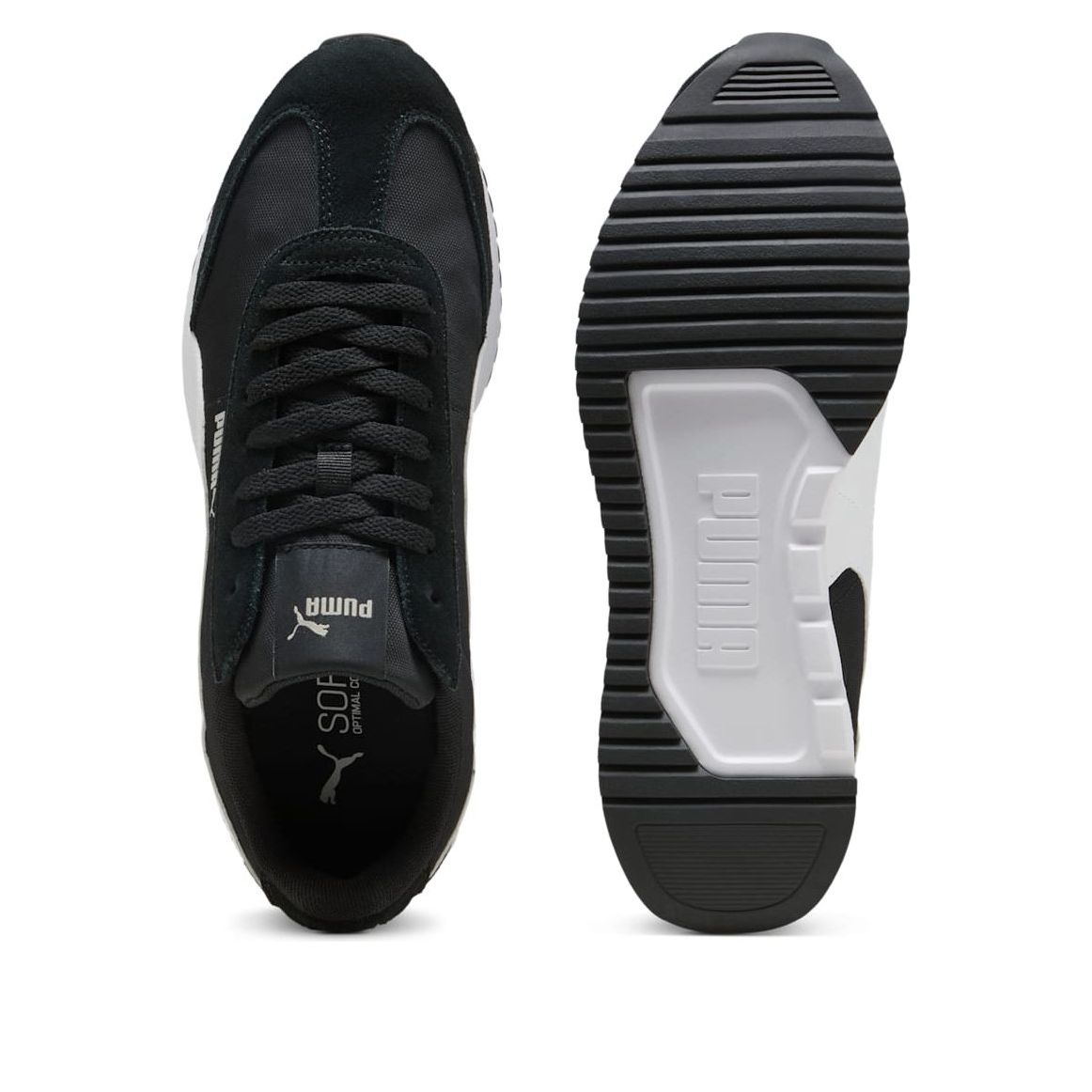 Кроссовки PUMA R78 Wind MU 'Black White' — фото 3