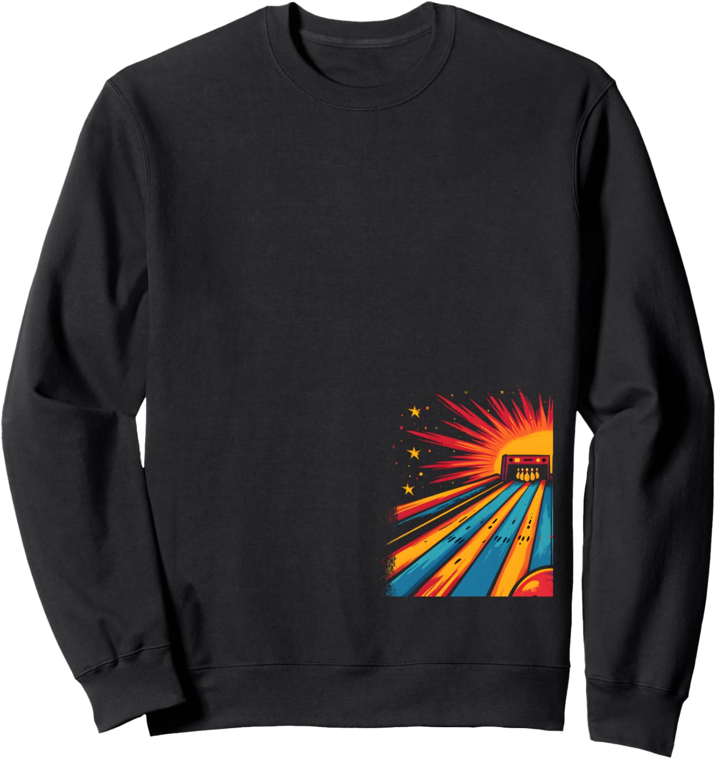 

Толстовка в стиле манги для боулинга Funny Bowler Graphic Tees And Gifts, черный